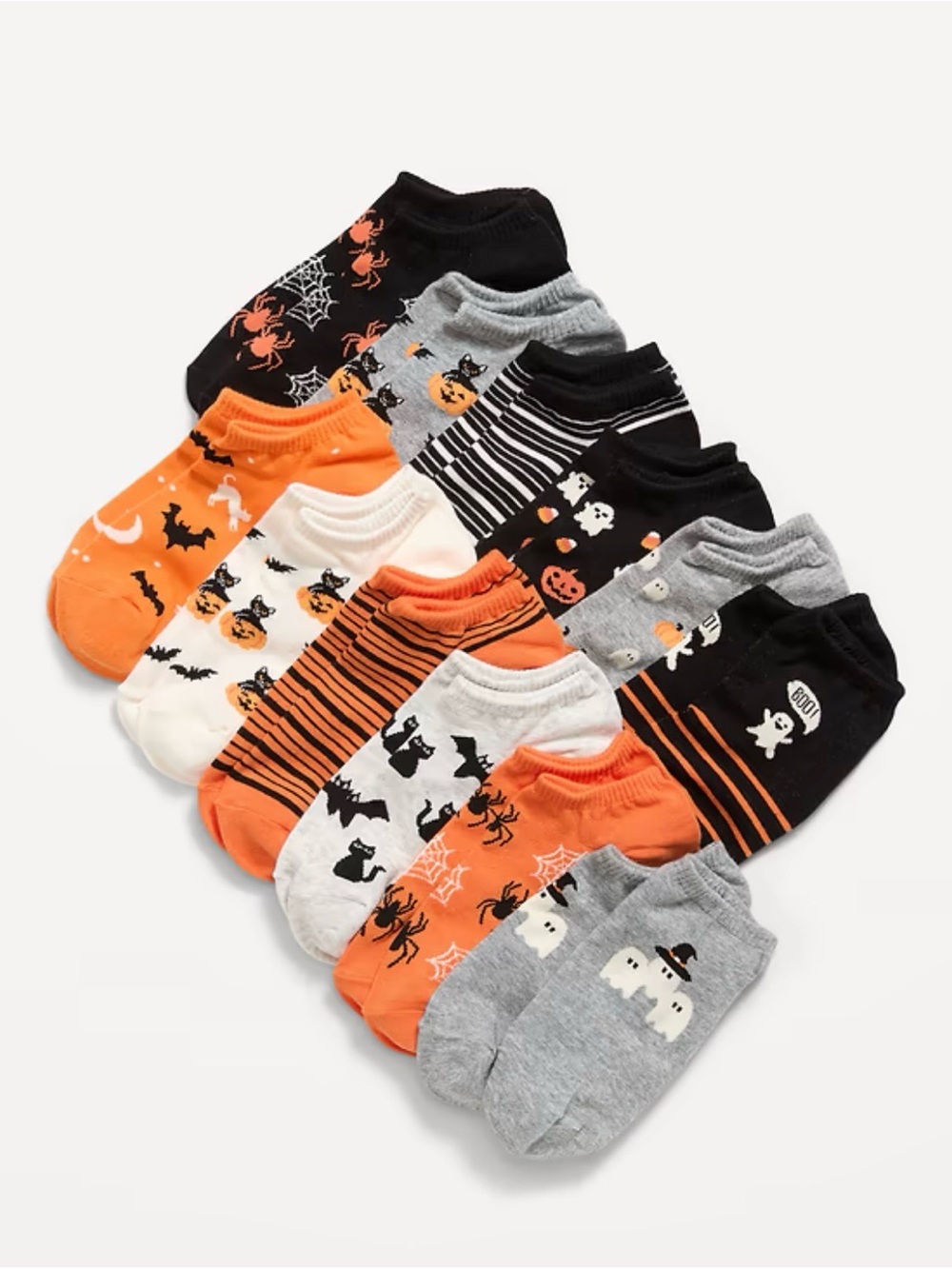 Old Navy Halloween Ankle Socks 12-Pack Women One Size NWT Cozy Holiday Gift